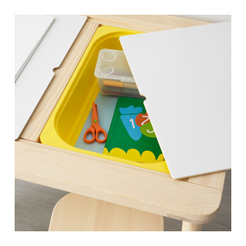 FLISAT子供用テーブル、おもちゃ収納もできるIKEAの子供用テーブル